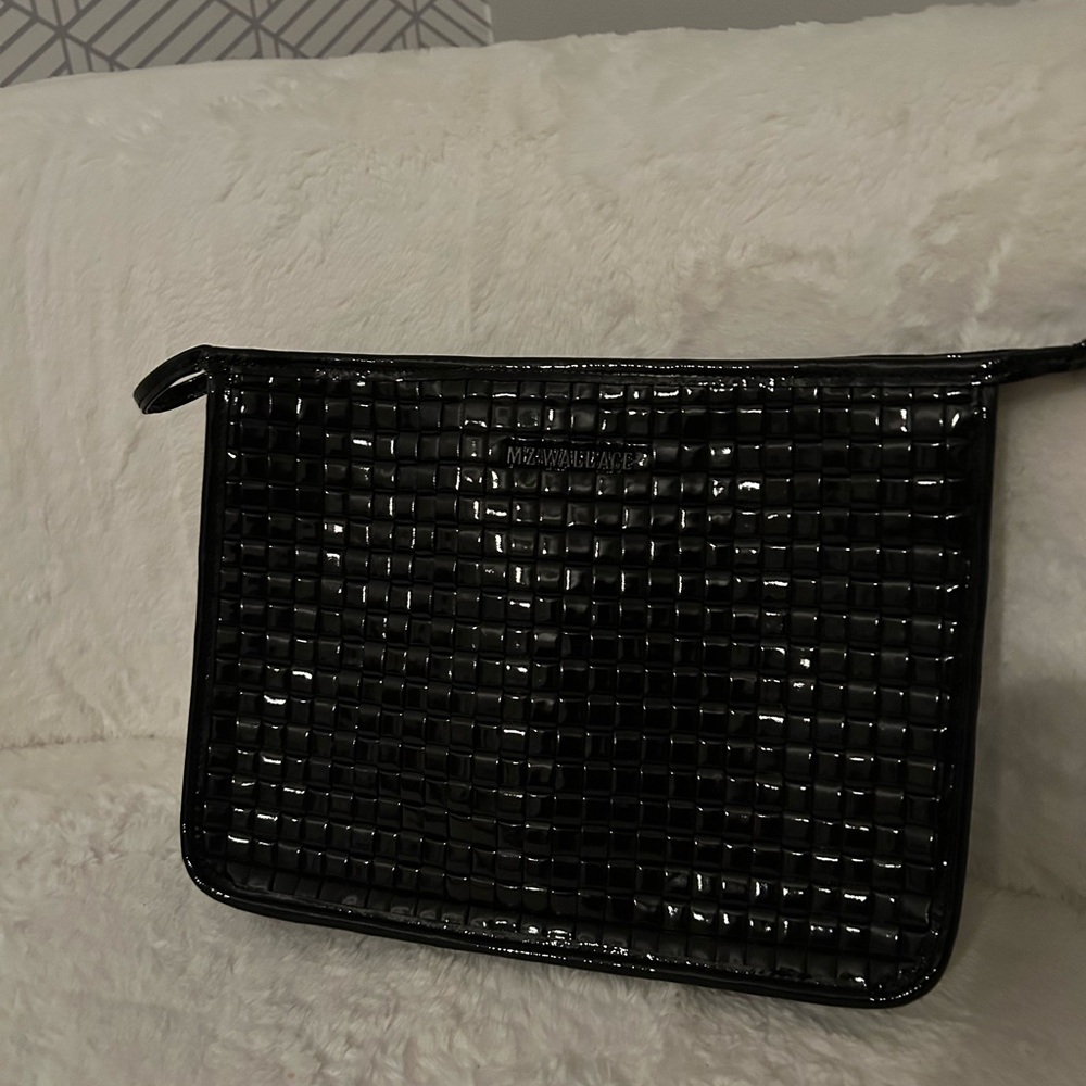 MZ Wallace woven metro clutch